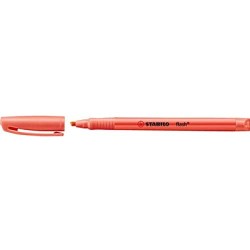 Satabilo Flash Marcador Fluorescente - Tamaño Bolsillo - Trazo de 1 y 3.5mm - Tinta con Base de Agua - Color Rojo