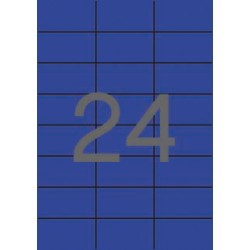 Apli Etiquetas Azules Permanentes 70.0 x 37.0mm 20 Hojas