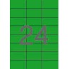 Apli Etiquetas Verdes Permanentes 70.0 x 37.0mm 20 Hojas