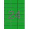 Apli Etiquetas Verdes Permanentes 70.0 x 37.0mm 20 Hojas