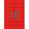 Apli Etiquetas Rojas Permanentes 105.0 x 37.0mm 20 Hojas