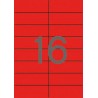 Apli Etiquetas Rojas Permanentes 105.0 x 37.0mm 20 Hojas