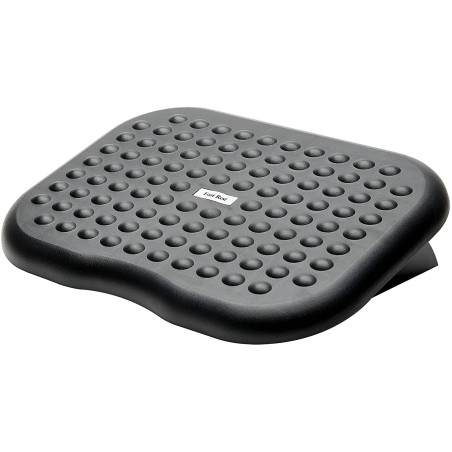 Fellowes Reposapies Inclinable - Inclinacion Ajustable - Gran Superficie Efecto Masaje - Color Negro