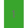 Apli Etiquetas Verdes Permanentes 210.0 x 297.0mm 20 Hojas