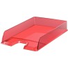Esselte Europost Bandeja Portadocumentos - Plastico Transparente - Formato Vertical - A4 - Color Rojo