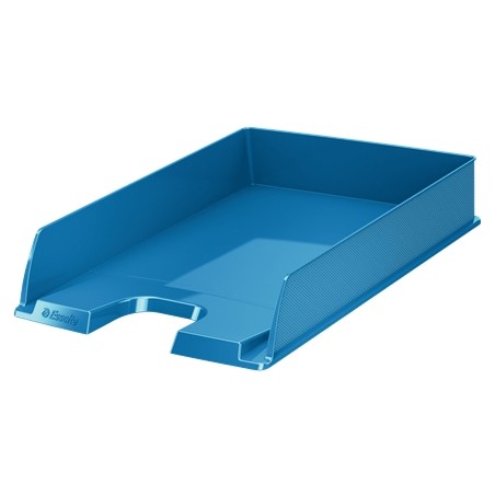 Esselte Europost Vivida Bandeja Portadocumentos -  Formato Vertical - A4 - Espacio para Etiqueta Identificativa - Color Azul