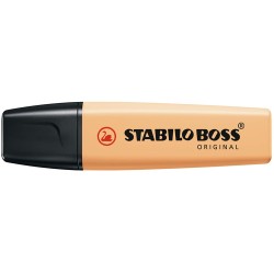 Stabilo Boss 70 Pastel Marcador Fluorescente - Trazo entre 2 y 5mm - Recargable - Tinta con Base de Agua - Color Naranja Palido