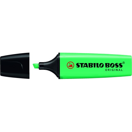 Stabilo Boss 70 Rotulador Marcador Fluorescente - Trazo entre 2 y 5mm - Recargable - Tinta con Base de Agua - Color Turquesa Flu
