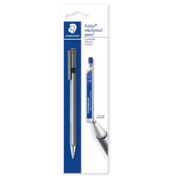 Staedtler Pack de 1 Portaminas Triplus Micro 774 de 0.7mm + 1 Tubo de 12 Minas - Diseño Triangular Ergonomico - Punta de Metal R