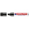 Edding 800 Rotulador Permanente - Punta Biselada - Trazo entre 4 y 12 mm. - Recargable - Secado Instantaneo - Color Negro