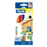 Milan Pack de 12 Lapices Hexagonales de Colores - Mina 2.9mm - Trazo Uniforme - Resistente a la Rotura - Colores Surtidos