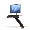 Fellowes Sit-Stand Lotus RT Estacion de Trabajo Individual - Amplia Superficie - Incluye Brazo Monitor - Superficie de Madera Re