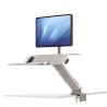 Fellowes Sit-Stand Lotus RT Estacion de Trabajo Individual - Amplia Superficie - Incluye Brazo Monitor - Superficie de Madera Re
