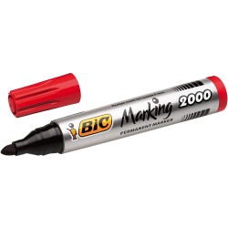 Bic Marking 2000 Ecolutions Rotulador Permanente - Punta de 4.95 mm - Tinta con Base de Alcohol - Ecologico - Secado Rapido - Co