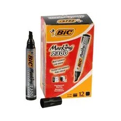 Bic Marking 2300 Ecolutions Rotulador Permanente - Punta Biselada - Trazo 3,7 - 5,5mm - Tinta con Base de Alcohol - Secado Rapid
