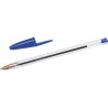 Bic Cristal Original Boligrafo de bola - Punta redonda de 1.0mm - Trazo 0.4mm - Tinta con Base de Aceite - Color Azul