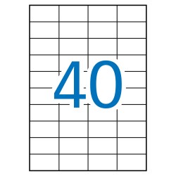 Apli Etiquetas Blancas Permanentes 52.5 x 29.7mm 500 Hojas