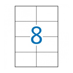 Apli Etiquetas Permanentes Blancas 105 x 74 mm - 500 Hojas