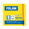 Milan Bloc de 100 Notas Adhesivas - Removibles - 76mm x 76mm - Color Amarillo Neon