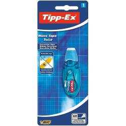 Tipp-Ex Micro Tape Twist Cinta Correctora 5mm x 8m - Cabezal Rotativo - Escritura Instantanea