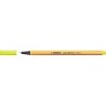 Stabilo Point 88 Rotulador de Punta Fina de Fibra - Trazo de 0.4 mm - Tinta con Base de Agua - Color Amarillo Neon