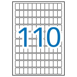 Apli Etiquetas A5 Blancas 12.0 x 18.0mm 15 Hojas