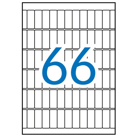 Apli Etiquetas A5 Blancas 12.0 x 30.0mm 15 Hojas