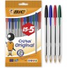 Bic Cristal Original 15+5 Pack de 20 Boligrafos de Bola - Punta Redonda de 1.0mm - Trazo 0.4mm - Tinta con Base de Aceite - Colo