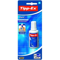 Tipp-Ex Rapid Liquido Corrector 20ml - Formula de Secado Rapido - Aplicador de Espuma