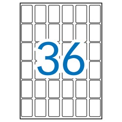 Apli Etiquetas A5 Blancas 22.0 x 32.0mm 15 Hojas