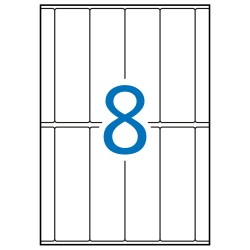 Apli Etiquetas A5 Blancas 31.0 x 100.0mm 15 Hojas