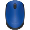 Logitech M171 Raton Inalambrico 1000dpi - 3 Botones - Uso Ambidiestro - Color Azul