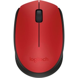 Logitech M171 Raton Inalambrico 1000dpi - 3 Botones - Uso Ambidiestro - Color Rojo