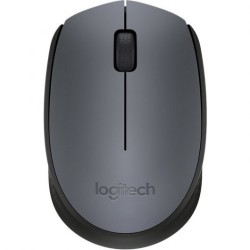 Logitech M170 Raton Inalambrico 1000dpi - 3 Botones - Uso Ambidiestro - Color Gris/Negro