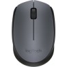 Logitech M170 Raton Inalambrico 1000dpi - 3 Botones - Uso Ambidiestro - Color Gris/Negro