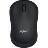 Logitech B220 Silent Raton Inalambrico USB 1000dpi - Silencioso - 3 Botones - Uso Ambidiestro - Color Negro