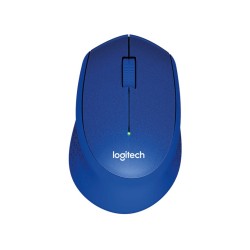 Logitech M330 Silent Plus Raton Inalambrico 1000dpi - Silencioso - 3 Botones - Uso Diestro - Color Azul