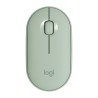 Logitech Pebble M350 Raton Inalambrico USB 1000dpi - 3 Botones - Uso Ambidiestro - Color Verde Eucalipto