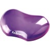 Fellowes Crystal Reposamuñecas Flexible de Gel - Resistente a las Manchas - Color Violeta