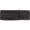 Logitech K120 Teclado USB - Resistente a Salpicaduras - Cable de 1.50m - Color Negro