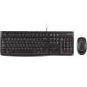 Logitech MK120 Pack USB Teclado + Raton 1000dpi 3 Botones - Uso Ambidiestro - Color Negro