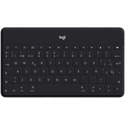 Logitech Keys to Go Teclado Bluetooth para iPhone, iPad y Apple TV - Teclas de Acesso Directo - Base para Smartphone - Ultralige