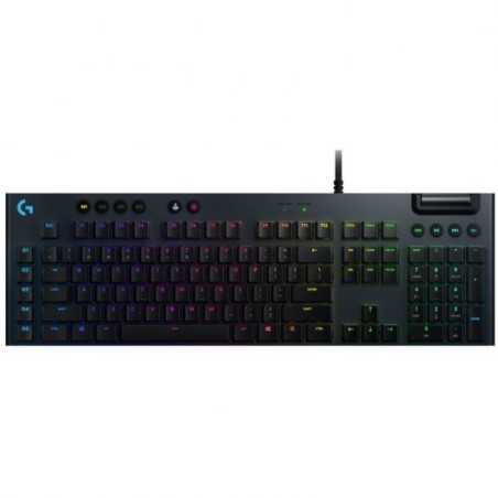 Logitech G815 Teclado Mecanico Gaming USB - Teclas Mecanicas GL Tactil - Iluminacion RGB Lightsync - Superficies de Metal - Cabl