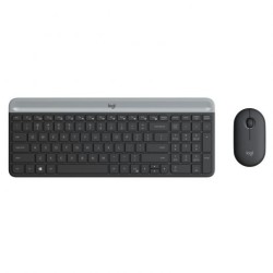 Logitech MK470 Slim Pack Inalambrico USB Teclado 12 Teclas FN + Raton 1000dpi 3 Botones - Ultafinos - Silenciosos - Uso Ambidies