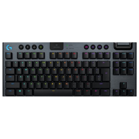 Logitech G915 TKL Teclado Mecanico Compacto Gaming Inalambrico USB - Teclas Mecanicas GL Tactil - Iluminacion RGB Lightsync - Te