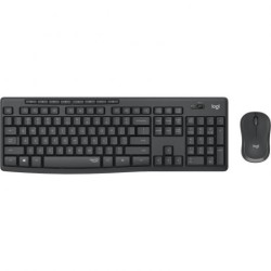 Logitech MK295 Pack Inalambrico Teclado + Raton 1000dpi 3 Botones - Teclas y Botones Silenciosos - Uso Ambidiestro - Color Negro