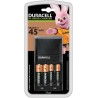 Duracell Cargador Rapido de Pilas AA/AAA - 1300 mAh - Incluye 2 Pilas AA y 2 Pilas AAA