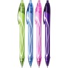 Bic Gel-Ocity Quick Dry Pack de 12 Boligrafos de Gel Retractil  - Punta Media de 0.7 mm - Tinta de Gel - Anti-Manchas - Secado U