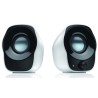 Logitech Z120 Altavoces USB 2.0 1.2W - Tamaño Compacto - Entrada Jack 3.5mm - Color Blanco/Negro