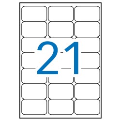 Apli Etiquetas Blancas Permanentes 63.5 x 38.1mm 100 Hojas